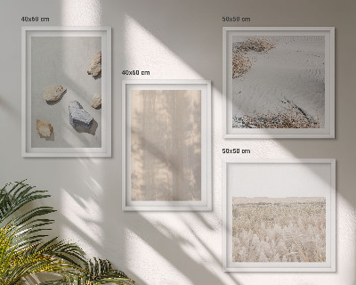 Dekorativní sada obrazů Boho přírodní textury