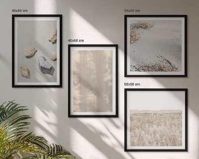 Dekorativní sada obrazů Boho přírodní textury