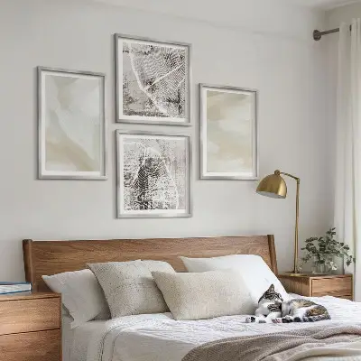 Moderní sada obrazů s motivem minimalistických barevných textur