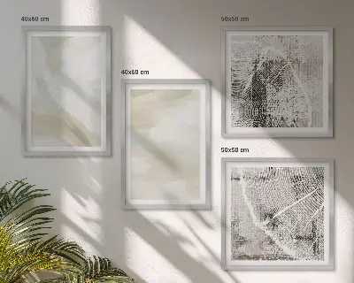 Moderní sada obrazů s motivem minimalistických barevných textur