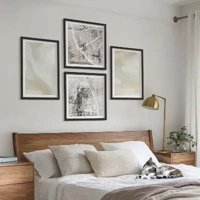 Moderní sada obrazů s motivem minimalistických barevných textur