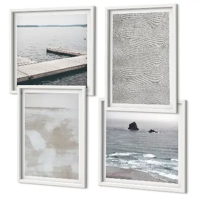 Moderní sada obrazů s abstraktním designem moderních textur