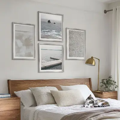 Moderní sada obrazů s abstraktním designem moderních textur