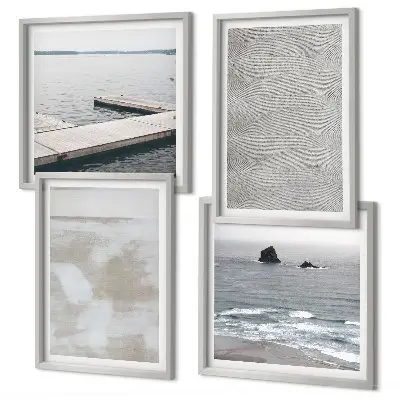 Moderní sada obrazů s abstraktním designem moderních textur