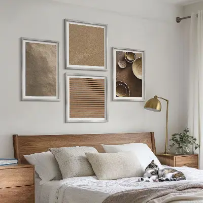 Moderní sada obrazů kamenné stavby