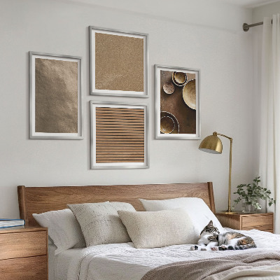 Moderní sada obrazů Moderní kamenné stavby