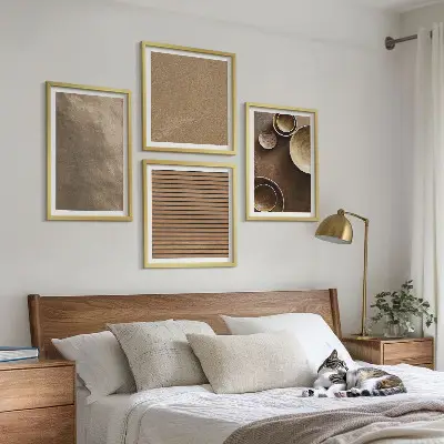 Moderní sada obrazů kamenné stavby