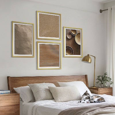 Moderní sada obrazů Moderní kamenné stavby