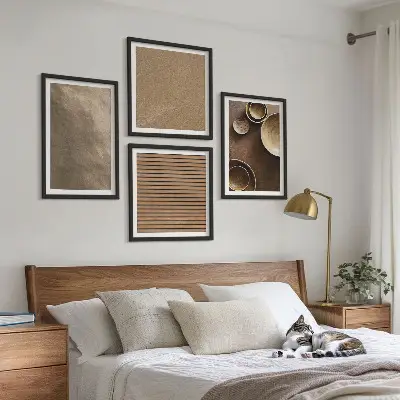Moderní sada obrazů kamenné stavby