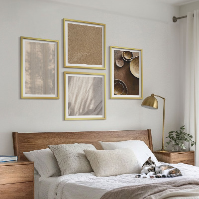 Dekorativní sada obrazů Struktury textur minimalismus