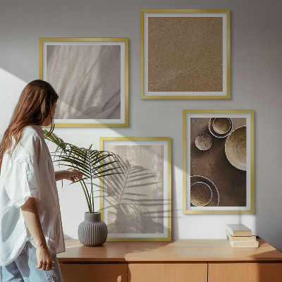 Dekorativní sada obrazů Struktury textur minimalismus