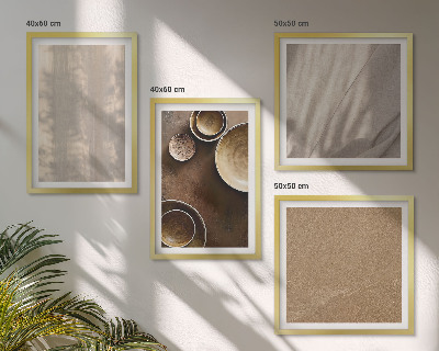 Dekorativní sada obrazů Struktury textur minimalismus