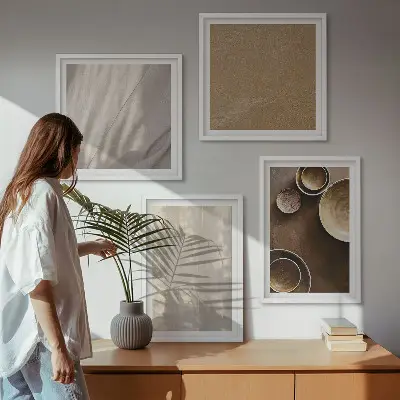 Dekorativní sada obrazů minimalistické textury