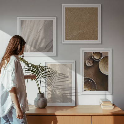 Dekorativní sada obrazů Struktury textur minimalismus