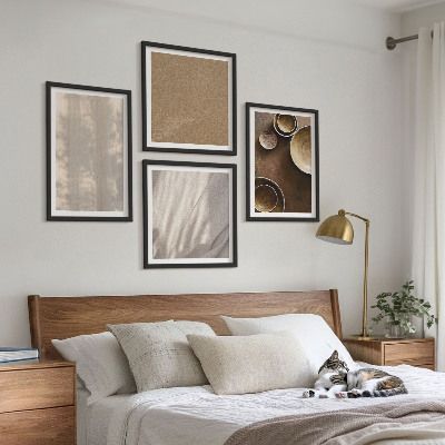 Dekorativní sada obrazů Struktury textur minimalismus
