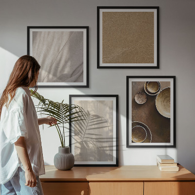 Dekorativní sada obrazů Struktury textur minimalismus
