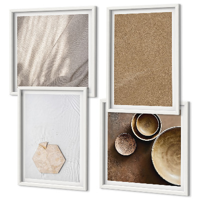 Moderní sada obrazů Minimalistické teplé textury