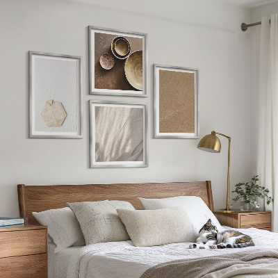 Moderní sada obrazů Minimalistické teplé textury