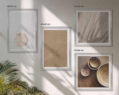 Moderní sada obrazů Minimalistické teplé textury