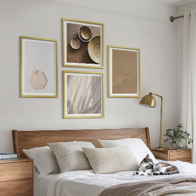 Moderní sada obrazů Minimalistické teplé textury