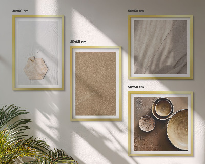 Moderní sada obrazů Minimalistické teplé textury