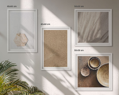 Moderní sada obrazů Minimalistické teplé textury