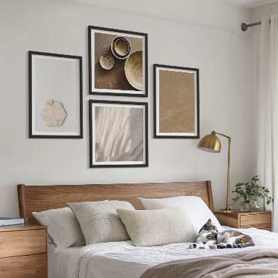 Moderní sada obrazů Minimalistické teplé textury