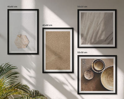 Moderní sada obrazů Minimalistické teplé textury