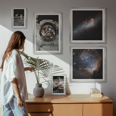 Poliptyk v rámu Astronauti přistávají na Měsíci