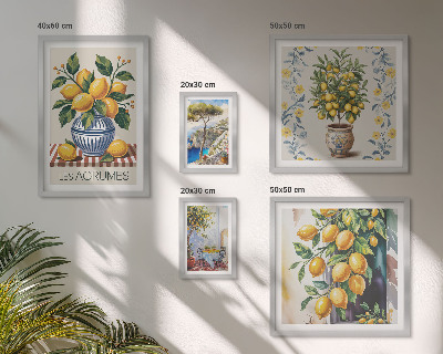Poliptyk v rámu Citrus ve středomořském stylu