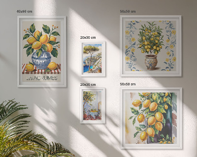 Poliptyk v rámu Citrus ve středomořském stylu