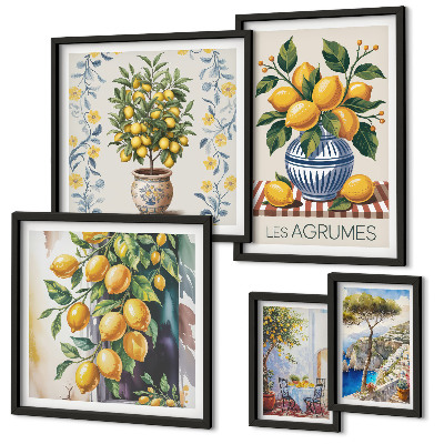Poliptyk v rámu Citrus ve středomořském stylu