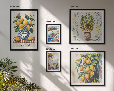 Poliptyk v rámu Citrus ve středomořském stylu