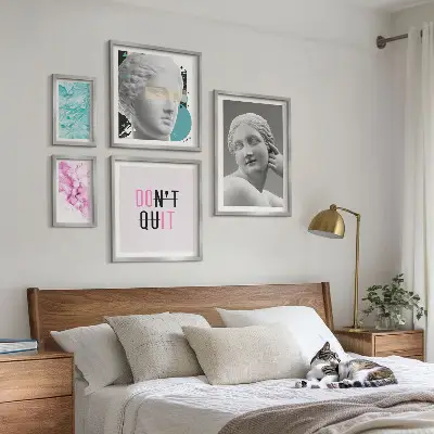 Poliptyk v rámu stylová a moderní nástěnná dekorace