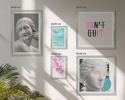 Poliptyk v rámu stylová a moderní nástěnná dekorace