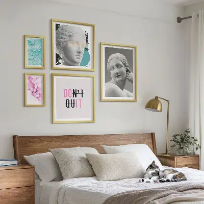 Poliptyk v rámu stylová a moderní nástěnná dekorace