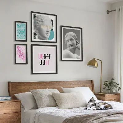 Poliptyk v rámu stylová a moderní nástěnná dekorace