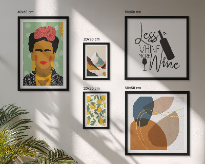 Sada obrazů do ložnice Abstraktní portréty v boho stylu
