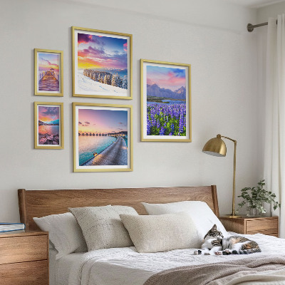 Sada obrazů do ložnice Krajiny příroda hory výhledy