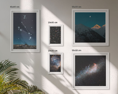 Sada obrazů do ložnice Kosmické pohledy na galaxie