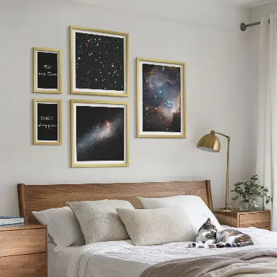 Motivace z kosmických inspirací poliptyk v rámu