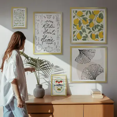 Sada obrazů stylové inspirace do kuchyně