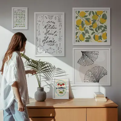 Sada obrazů stylové inspirace do kuchyně