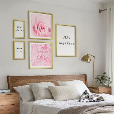 Motivační citáty o květinách poliptyk v rámu
