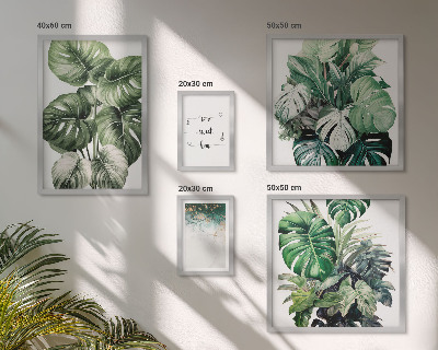 Sada obrazů do ložnice Moderní rostlinné inspirace
