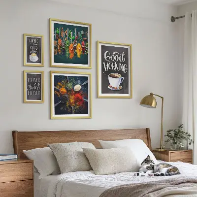 Sada obrazů do ložnice tipy na kávu pro milovníky kávy