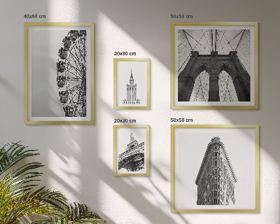 Sada obrazů do ložnice Černobílá metropolitní architektura