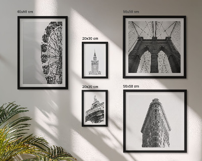 Sada obrazů do ložnice Černobílá metropolitní architektura