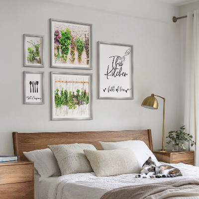 Sada obrazů do ložnice Rustikální bylinné inspirace