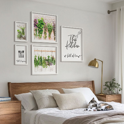 Sada obrazů do ložnice Rustikální bylinné inspirace